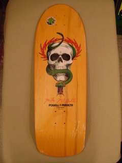   Peralta Mike McGill SKULL AND SNAKE Skateboard Deck YELLOW  