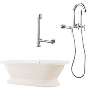  LC1 BN Capri Mounted Faucet Package Freestanding Tub