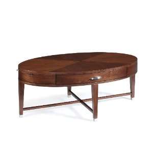    Magnussen Orion Wood Oval Cocktail Table Furniture & Decor