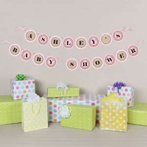   Little Cowgirl   Personalized Baby Shower Garland Banner Toys & Games