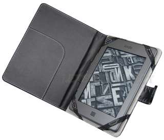   Leather Case Cover Sleeve for  Kindle Touch Reader+LED Light