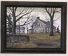 Billy Jacobs stone house landscape picture framed