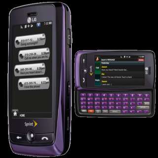 SPRINT RUMOR TOUCH LG LN510 PURPLE SLIDER TOUCH QWERTY  GPS 