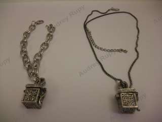 Antique Vintage LOVE BOX Chain Necklace & Bracelet  