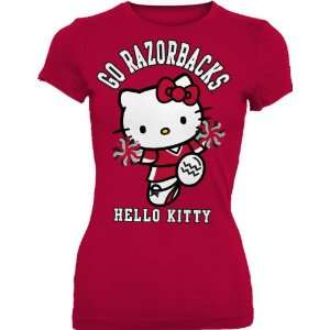   Hello Kitty Pom Pom Junior Crew Tee Shirt