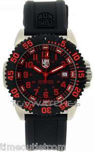 LUMINOX 3165 Fast Shipping 45mm Navy Seal RED Colormark Mens Watch 