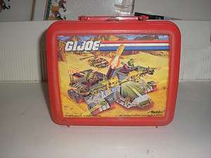PLASTIC LUNCH BOX G.I.JOE WITH THERMOS 1990  