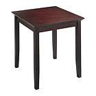 square wood end table in a mahogany finish by safco 785 $ 139 98 time 