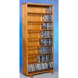   Wood Shed Solid Oak Dowel Space Saver CD Rack TWS 806 24: Home