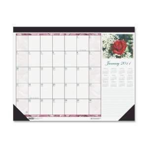  House of Doolittle 1796 Rose Desk Pad Calendar Office 