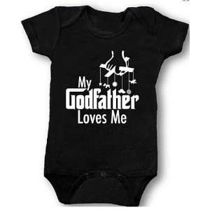 Sara Kety My Godfather Loves Me Infant Short Sleeve Bodysuit (12 18 