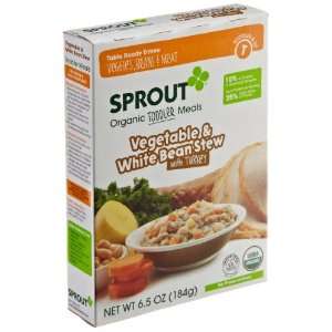 Sprout Organic Toddler Meal Vegetable and White Bean Stew with Turkey 