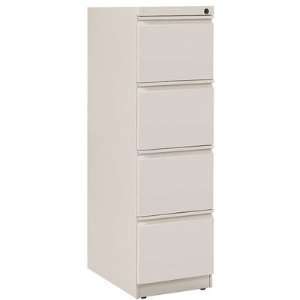  V Pedestal Tower Drawers Four, Finish Just Tan, Pull 