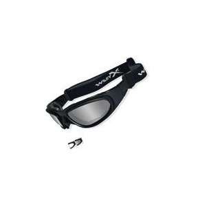   Black Frame   Smoke Grey & Clear V Cut Lenses Sunglasses   Wiley X 70