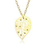 Satya Jewelry Many Truths Jade Mala 24k Yellow Gold Plated Necklace 