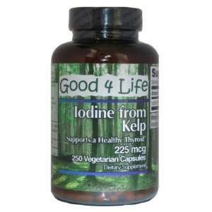  Iodine from Kelp (250 Vegetarian Capsules) Health 
