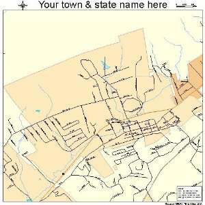  Street & Road Map of Jacksboro, Tennessee TN   Printed 