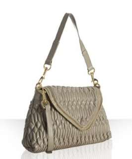 Big Buddha taupe quilted faux leather Layla shoulder bag   