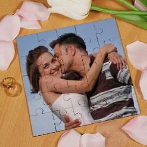   Perfect Personalized Photo Square Wood Jig Saw Puzzle Toys & Games