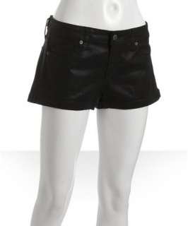 Genetic Denim black mirror stretch cotton Drew shorts