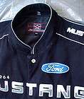 Mens Official FORD MUSTANG Nascar Embroidered Lined JACKET 4XL Black