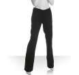 prada black stretch wool straight leg trousers