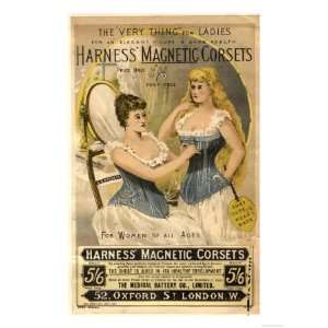  Corsets Girdles Magnetic Harness Underwear, UK, 1890 