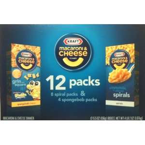 Kraft Macaroni and Cheese Dinner Family 12 Pack  Grocery 