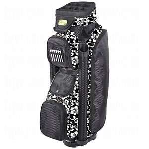  RJ Sports Ladies Boutique Premium Cart Bags Black/Hibiscus 