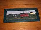 FAYRE COOPER COLLECTIBLE WALL ART OLD COUNTRY HORSE BARN FARM SCENE 