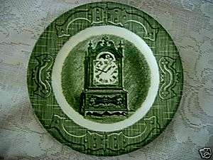 Vintage Green Victorian Mantle/Mantel/Shelf Clock Plate  