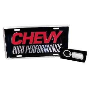  Chevy License Plate High Performance with Key Chain 