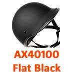   Motorcycle Half Helmet FLAT BLACK, POLO JOCKEY Outlaw AX40100  