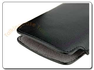 New Black Leather Pouch Cover Case for Palm Pixi Plus  
