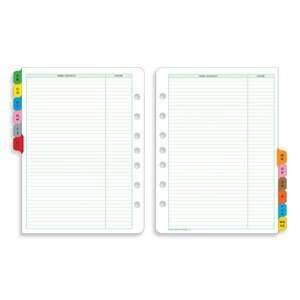   Size Address/Phone Directory for Looseleaf Planner