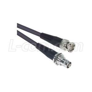   RG59B Coaxial Cable, BNC Male / Female Bulkhead, 6.0 ft Electronics