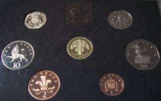 United Kingdom 7 Coin PROOF Set 1987 Unc low mintage  