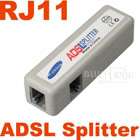 2x RJ11 Telephone Phone Fax Y Adapter Divider Splitter  