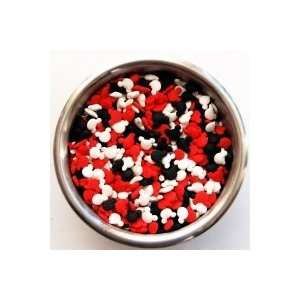 Edible Confetti Sprinkles Mickey Mouse Red Black White 8 Ounces