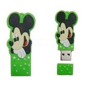    4GB New Style Green Mickey Mouse USB flash drive Electronics