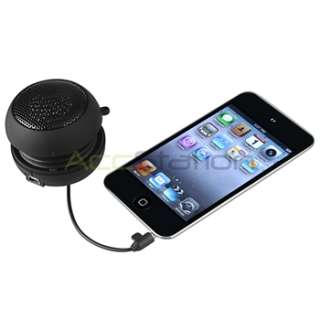 Black Mini Hamburger Portable Speaker For Apple iPod Touch 3 4 3G 4G 
