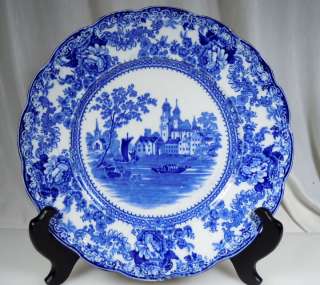 Staffordshire Colonial Blue Transferware Pottery TOGO Plate  