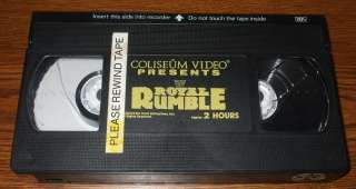 WWF Royal Rumble 1989 Coliseum Video VHS Macho Man  