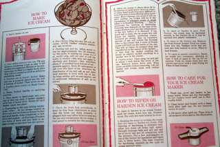Ye Olde Ice Cream Book Proctor Silex Ice Cream Maker Recipes 