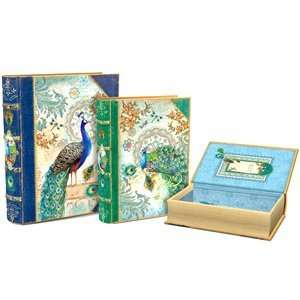  Punch Studio Peacock Nesting Book Boxes