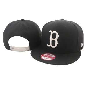  New Era 9Fifty Boston Red Sox Snapback Black Hat Sports 
