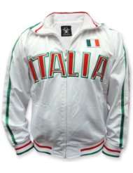 International Soccer Track Jackets    Italy Soccer Jacket (White)