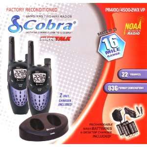 Cobra MicroTalk GMRS/FRS Two Way Radios   NOAA Weather Radio   16 Mile 
