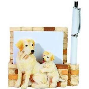 Yellow Lab and Pup Magnetic Note Holder
