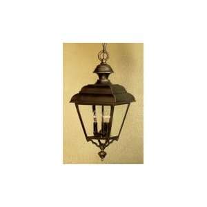   Hanging Lantern in Vintage Copper with Clear Beveled Glass glass